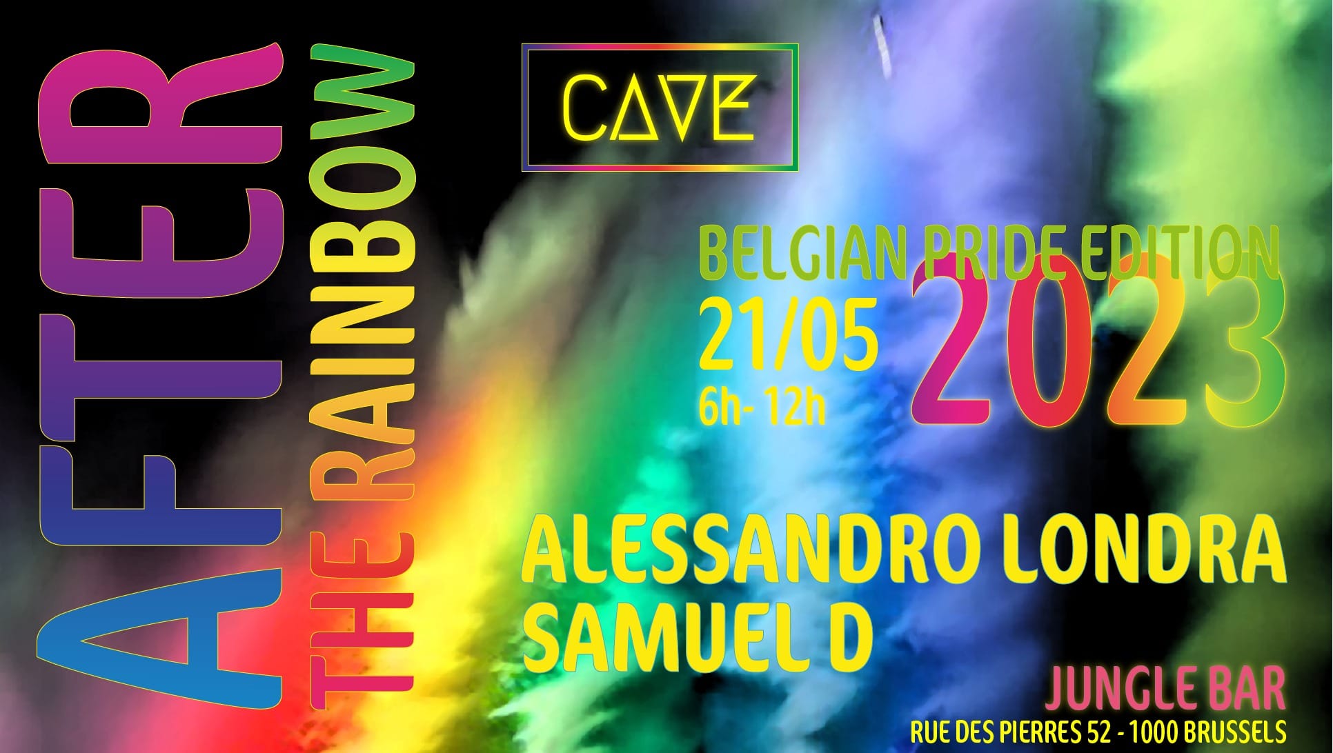 Une affiche célébrant Bruxelles Pride 2023.