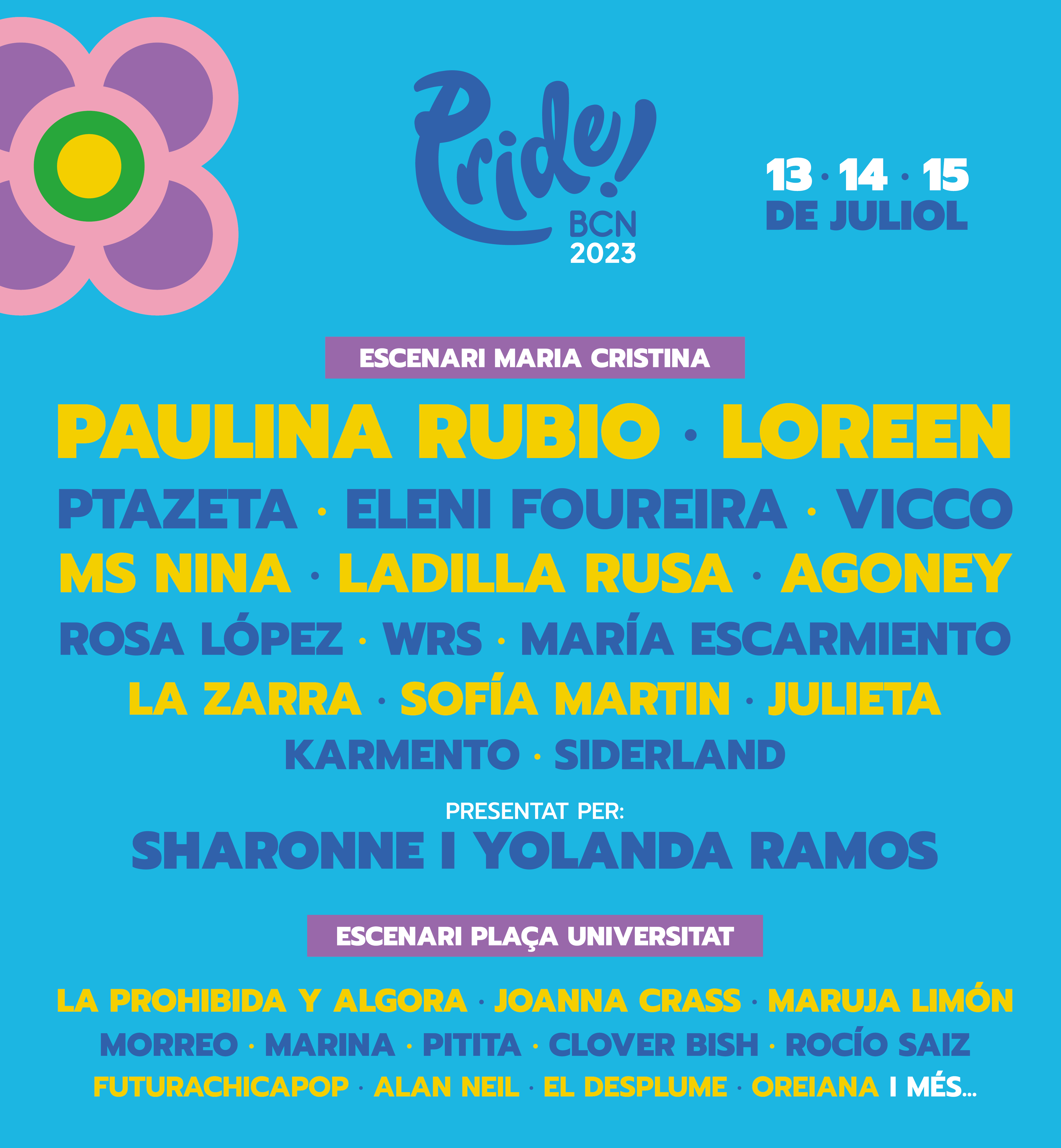Une affiche pour le festival de la fierté à Barcelone, en Espagne.